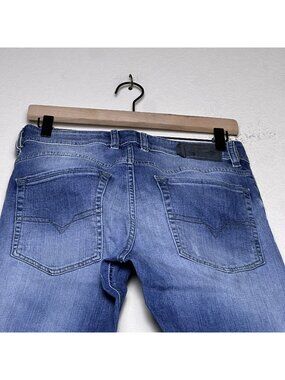 Diesel Troxer Slim Skinny Denim Jean Pant Women 29 Distressed Blue Streetwear